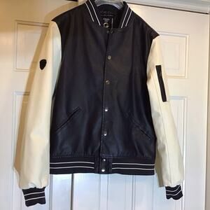 Fried Denim NYC Men’s Varsity Bomber Jacket SzM Casual Streetwear Frat Blokecore